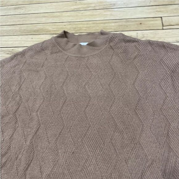Raya Womens Sweater Brown High Neck Dolman Sleeve Boho Knit Soft Oversized XL - Picture 13 of 16